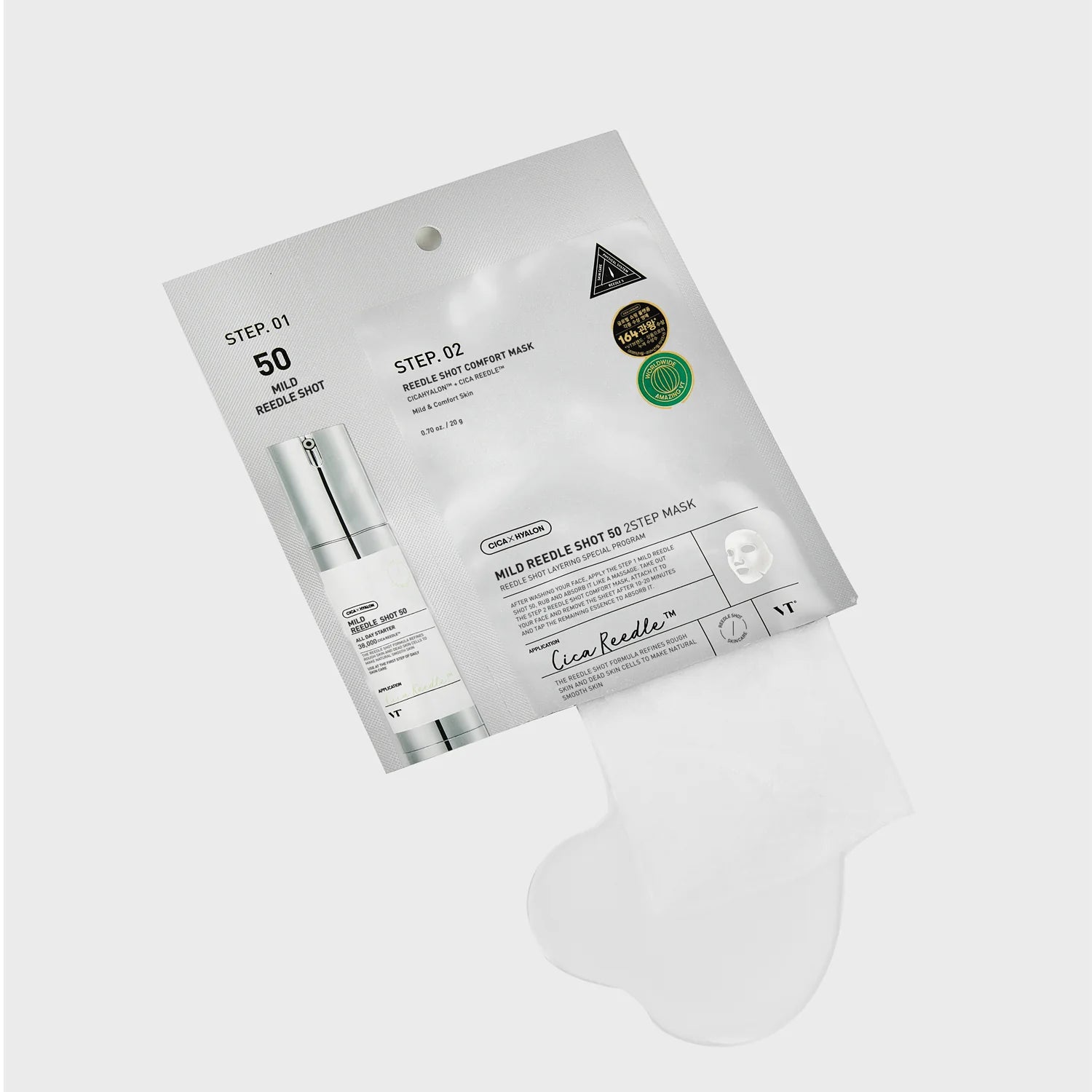 VT Cosmetics Mild Reedle Shot 50 2-Step Mask - K-Beauty Boutique