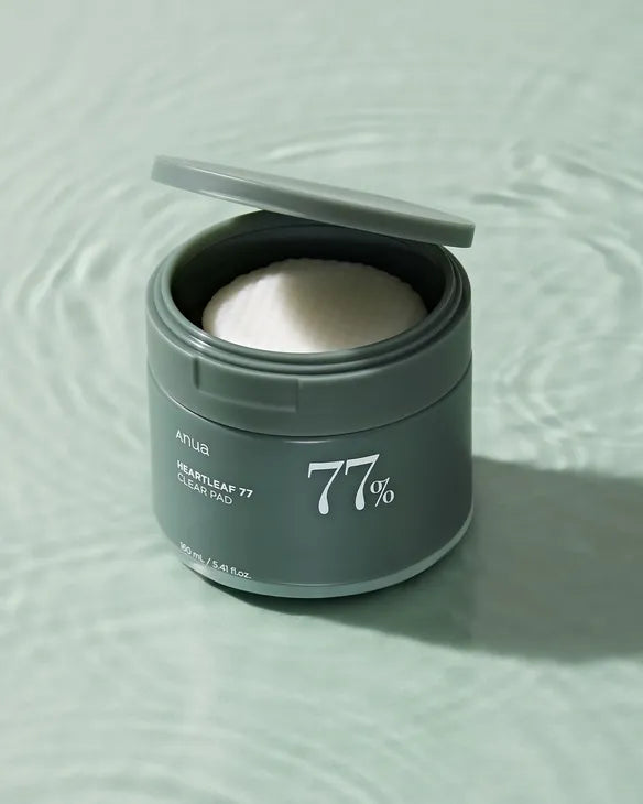 ANUA Heartleaf 77% Clear Pad โ Gentle Exfoliating & Soothing Toner Pads - K-Beauty Boutique