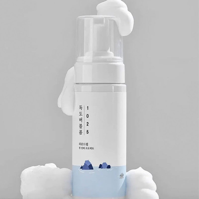 Round Lab 1025 Dokdo Bubble Foam – Gentle Deep Cleansing & Hydration 150 ml - K-Beauty Boutique