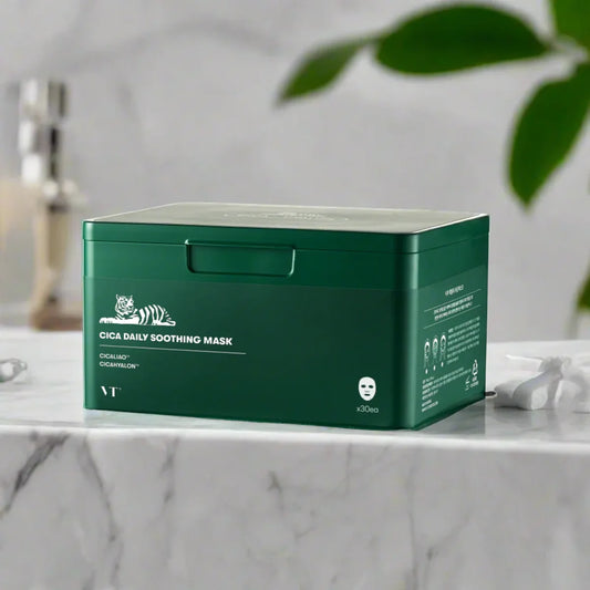 VT Cosmetics Cica Daily Soothing Mask Set – Calming & Repairing Care - K-Beauty Boutique
